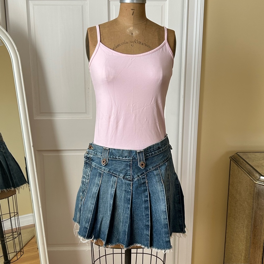 Chip Pepper mini denim skirt